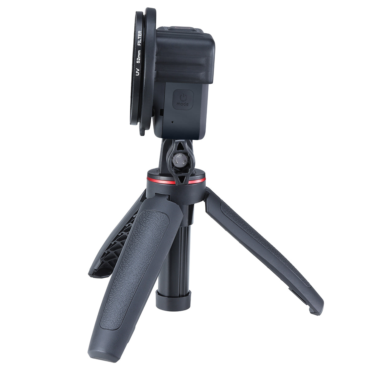 Uniqkart G8-6 52mm Filter Adapter Ring Mounting Bracket Holder for GoPro Hero 8 Action Camera