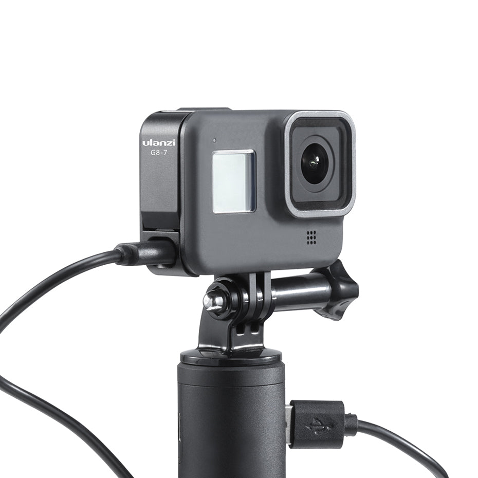 Uniqkart G8-7 Side Protective Cover Battery Lid for GoPro Hero 8 Sports Camera Removable Door Housing Case