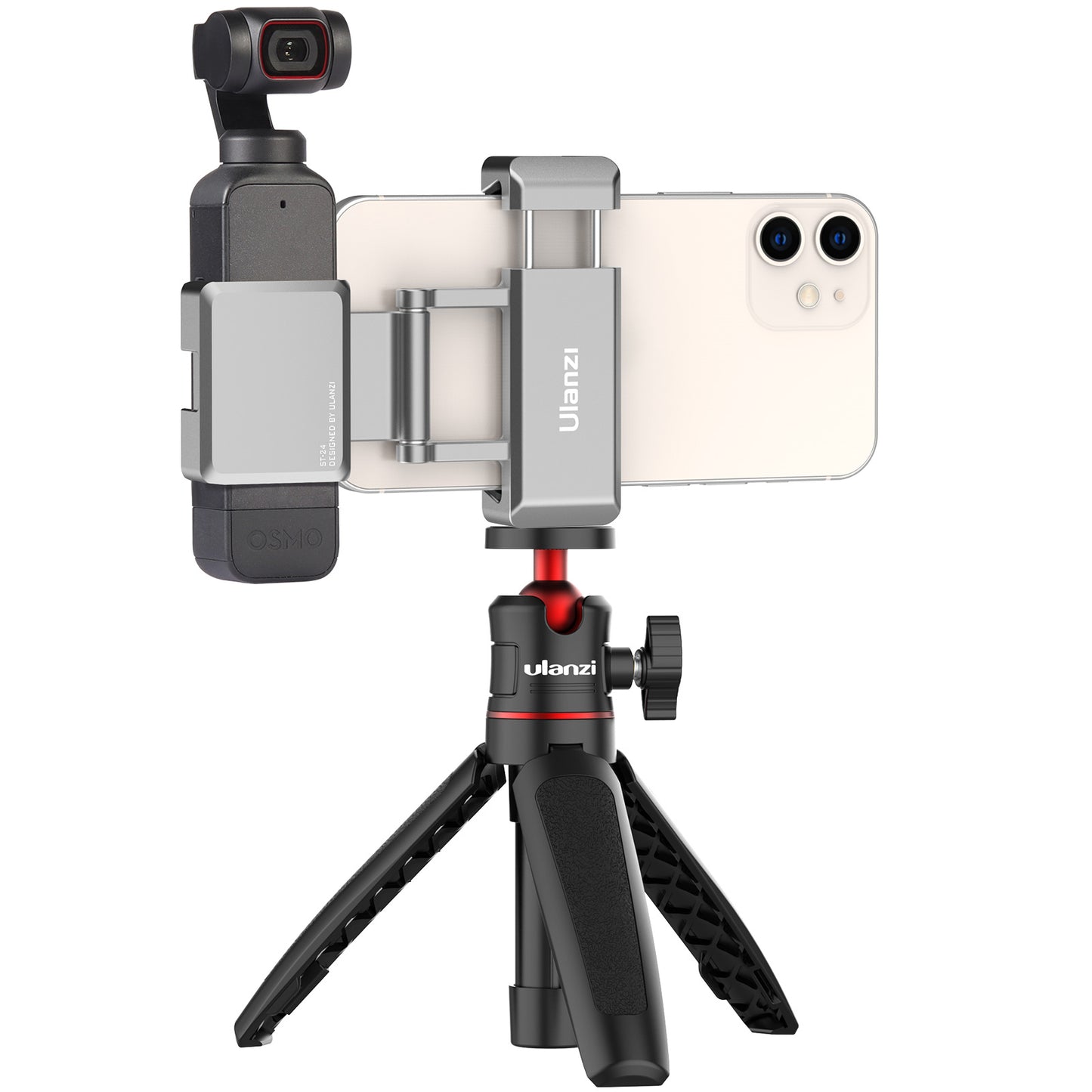 ULANZI ST-24 Phone Tripod Mount Adapter Expansion Accessories Phone Clip for DJI OSMO Pocket 1/2