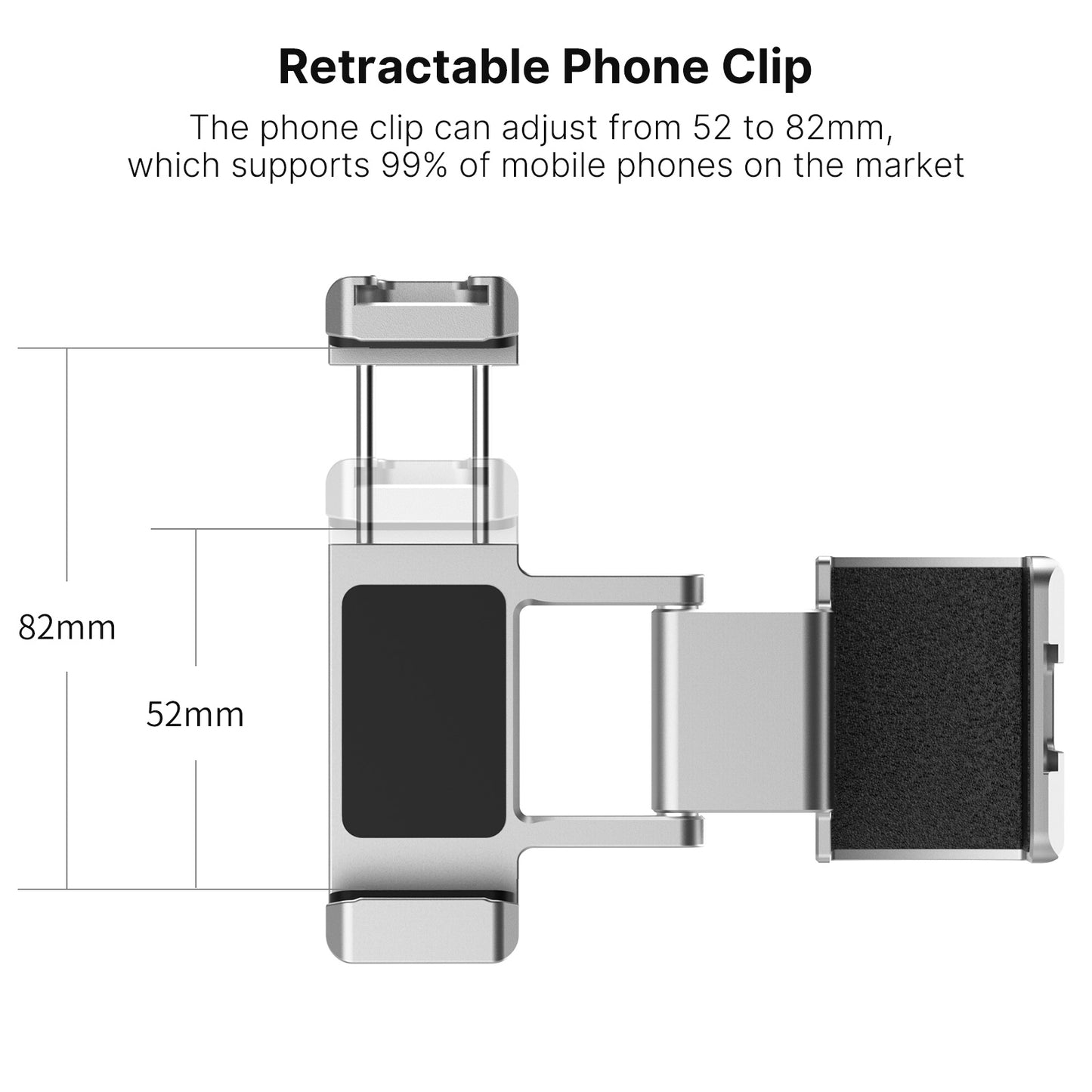 ULANZI ST-24 Phone Tripod Mount Adapter Expansion Accessories Phone Clip for DJI OSMO Pocket 1/2