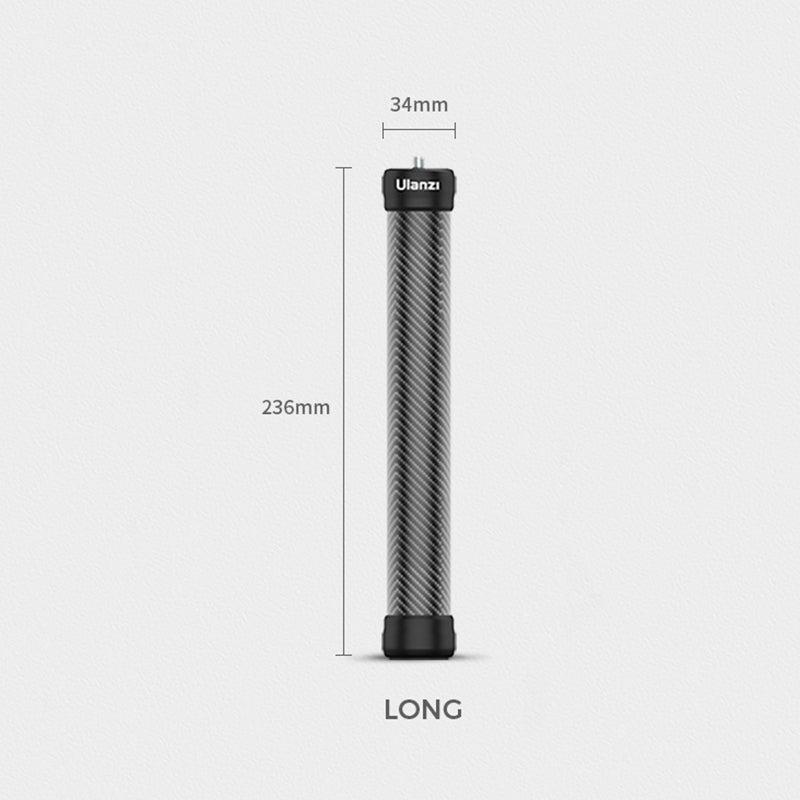 Uniqkart R040 Carbon Fiber Extend Pole Stick Handgrip Monopod Pole - 236mm/Long