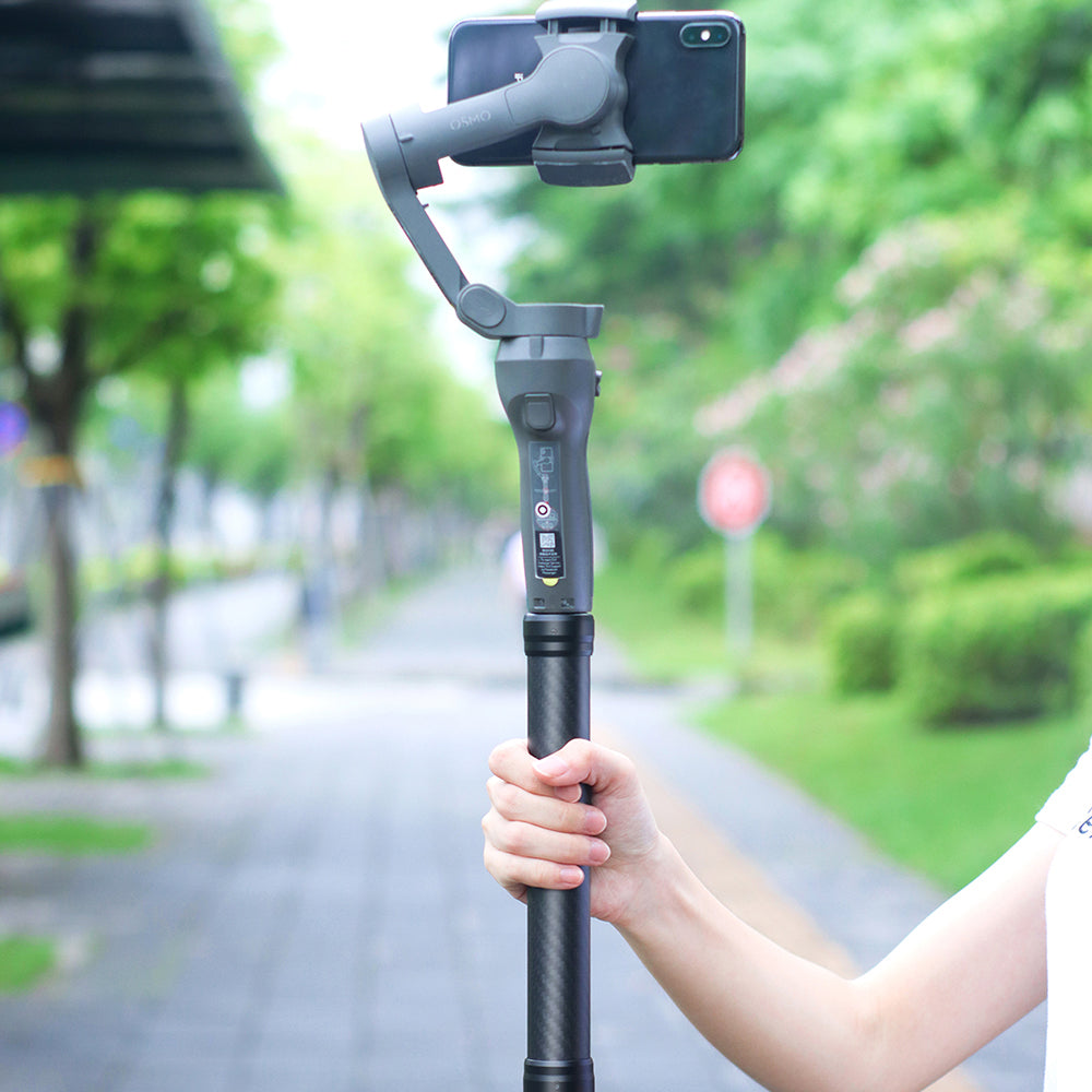 Uniqkart R040 Carbon Fiber Extend Pole Stick Handgrip Monopod Pole - 236mm/Long