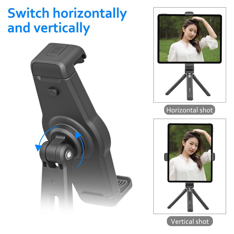 ULNAZI ST-20 Plastic Adjustable Tablets Stand 360-degree Rotatable Cell Phone Holder