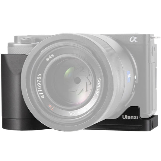 Uniqkart R095 Vertical Horizontal Switching Tripod Head Quick Release Plate Camera L-shape Bracket for Sony ZVE10