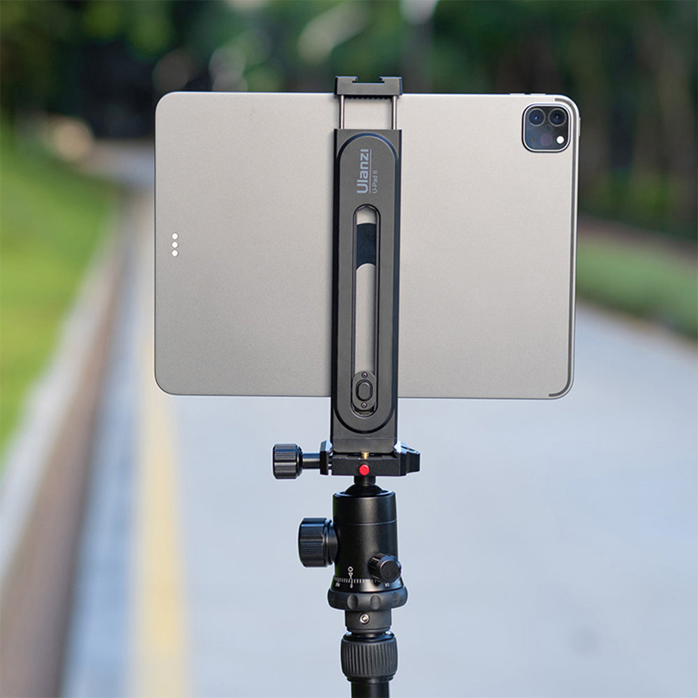 ULANZI U-PAD II 2 in 1 Tablets Tripod Mount Adapter Adjustable Phone Stand Holder with 1/4&quot; Screw for 4.7&quot;-12.9&quot; Devices - Black