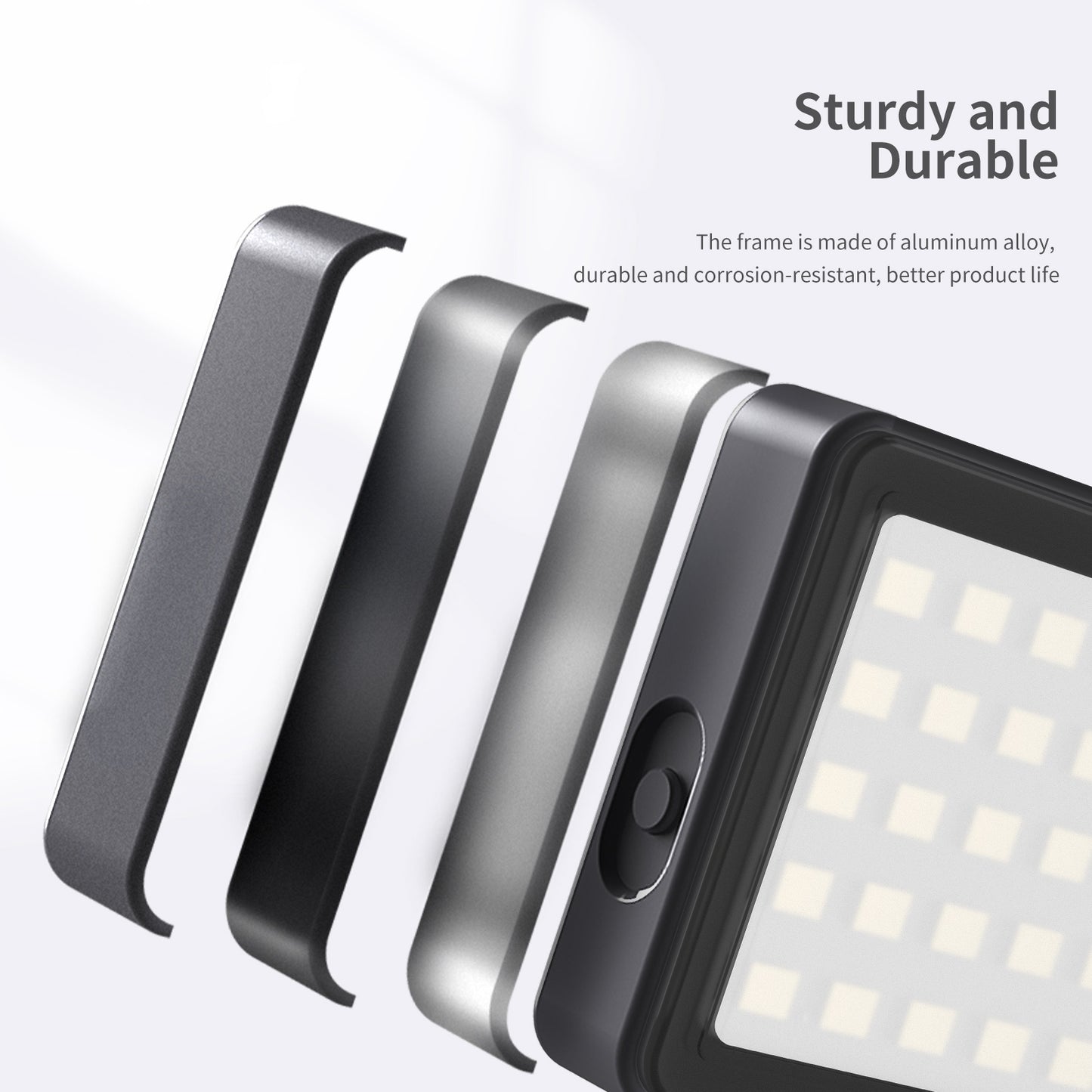 Uniqkart TE-BGD-002 Vlog Fill Light LED Mini Video Lighting for GoPro Hero Insta360 Smartphone