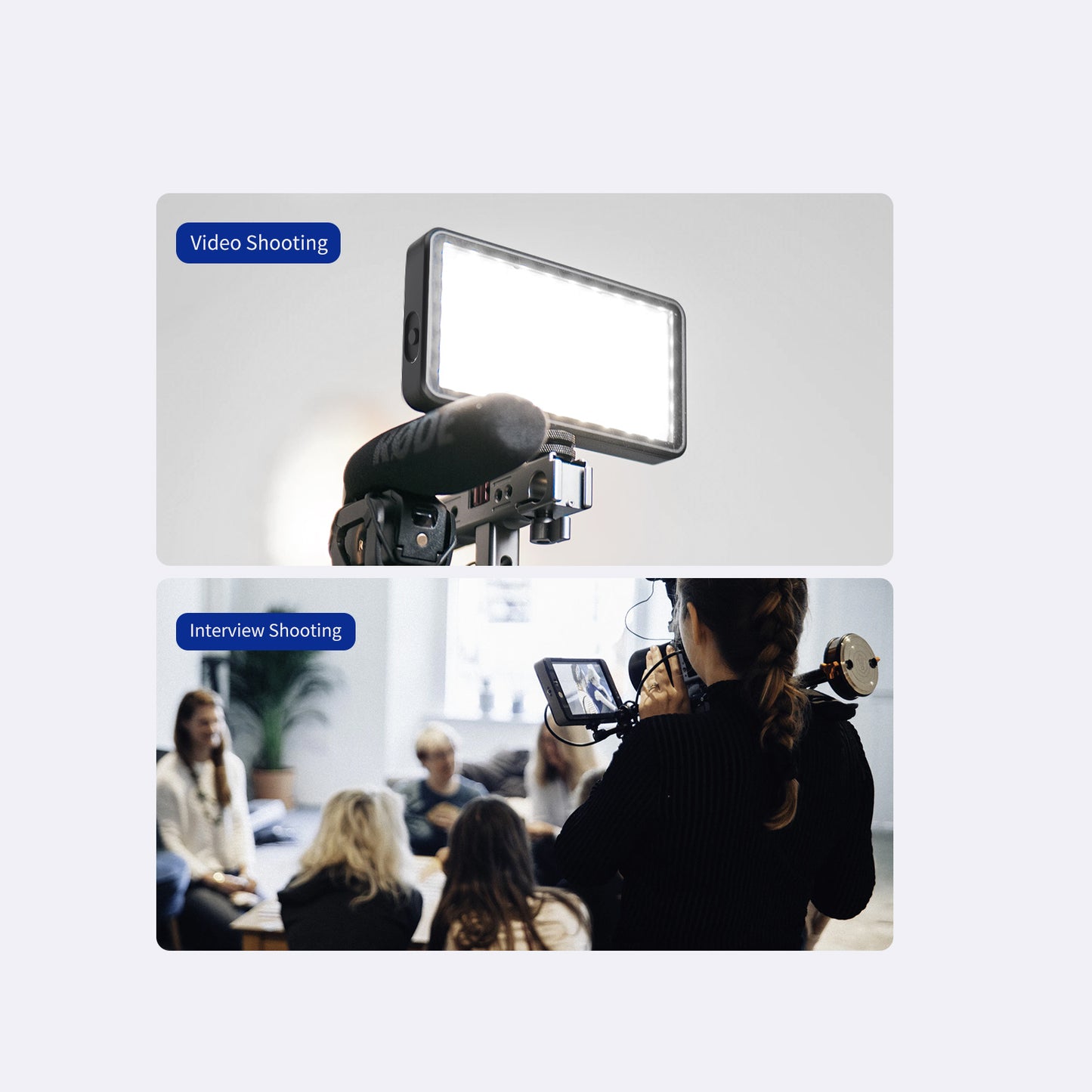 Uniqkart TE-BGD-002 Vlog Fill Light LED Mini Video Lighting for GoPro Hero Insta360 Smartphone