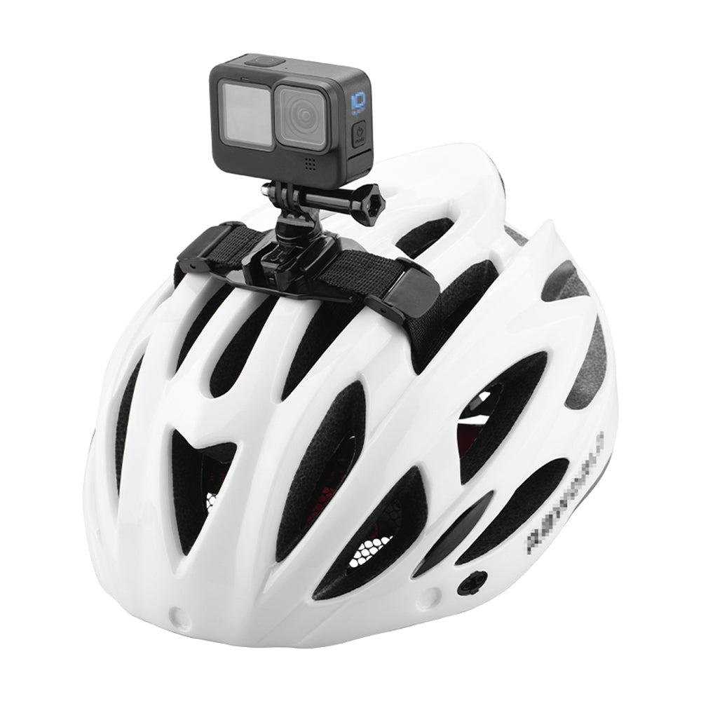 EWB9025+EWB7869+Max3204 Bicycle Helmet Adjustable Headband with Mounting Adapter + Long Screw for GoPro 10/9/8/7/6/5/Osmo Action/Insta360 ONE R