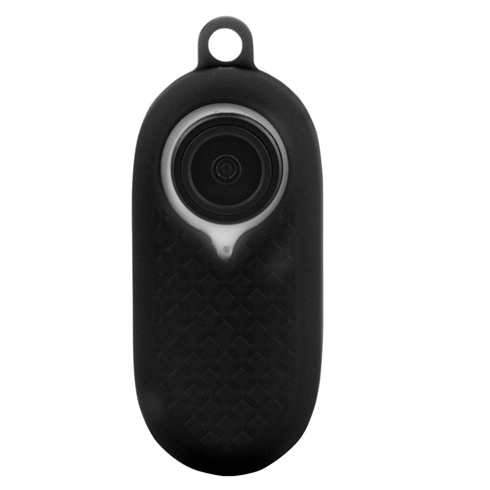 EWB8894 Thumb Anti-shake Camera Silicone Case Protector Digital Camera Protective Cover with Lanyard for Insta360 go2 - Black