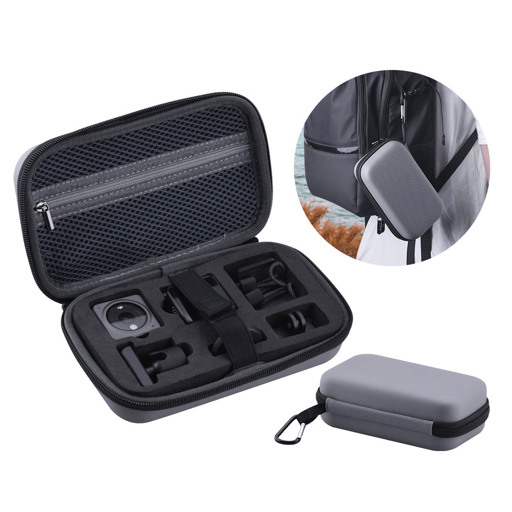 EWB9037 Portable Bag Storage Box Carrying Case for DJI Action 2 Dual-Screen Combo/Power Combo