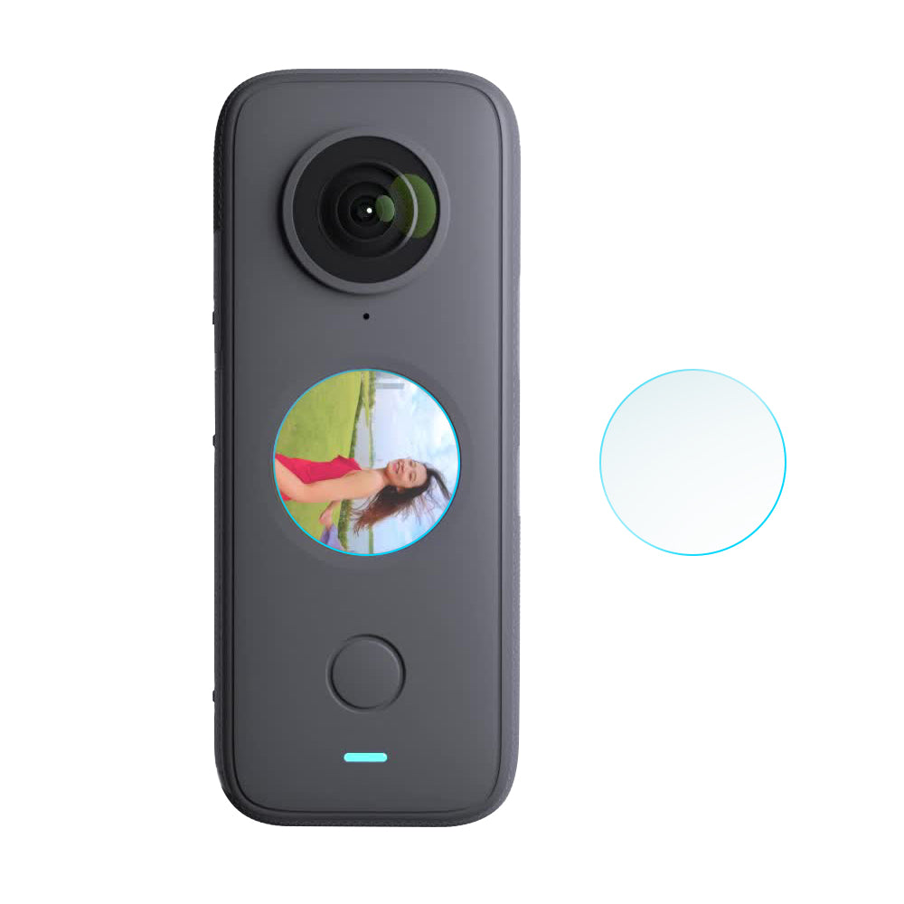 EWB8182_1 HD Tempered Glass Screen Protector Protective Film for Insta360 ONE X2 Panoramic Camera