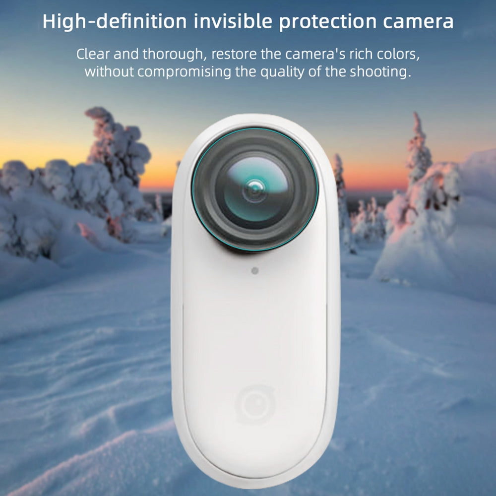 EWB8573_2 Transparent Tempered Glass Camera Lens Screen Protector for Insta360 GO 2
