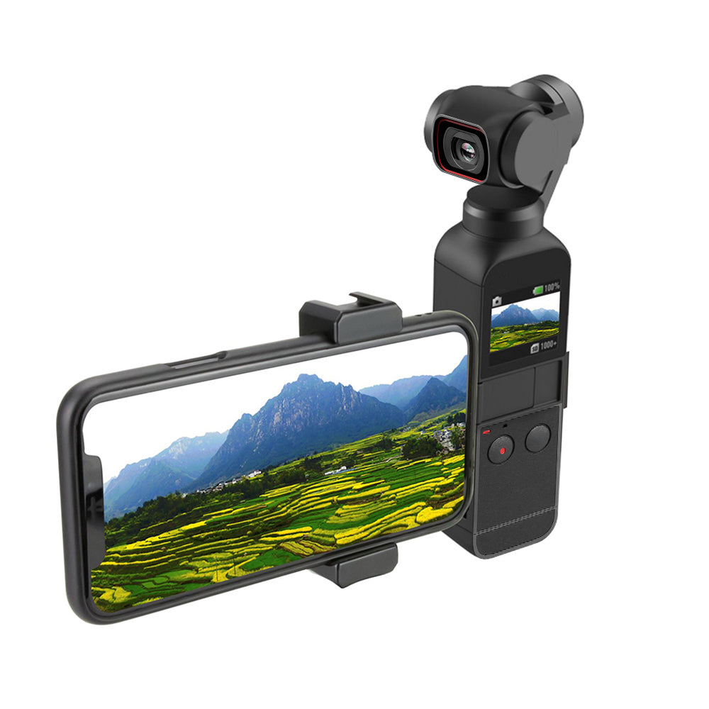 ZZCP5026 Phone Clamp Aluminum Alloy Adjustable Fixing Clip for DJI Osmo Pocket 2