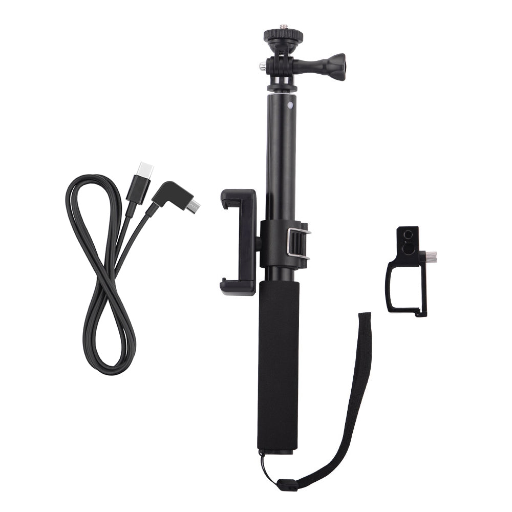 Selfie Stick for DJI Osmo Pocket 2 Handheld Gimbal Stabilizer Type-C/Android Phone Clip Module Extension Pole - Type-C to Micro USB