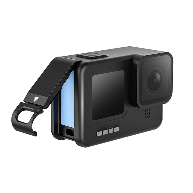 Uniqkart Dustproof Wear-resistant Aluminum Alloy Battery Cover Door Camera Side Battery Cover for GoPro Hero 9/10