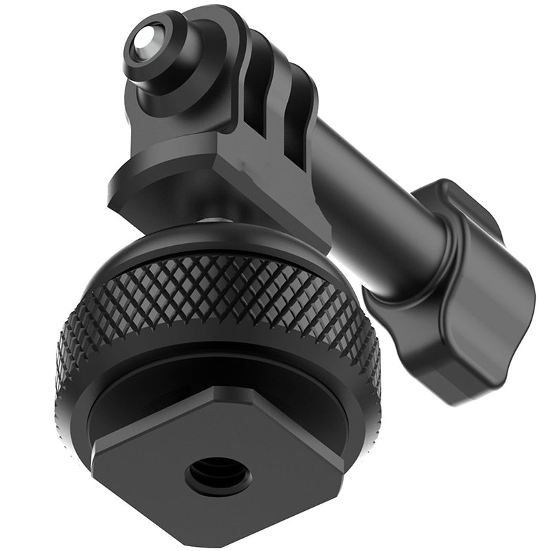 Uniqkart Cold Shoe Base Mount 360 Degrees Adjustable Adapter for GoPro Sports Camera