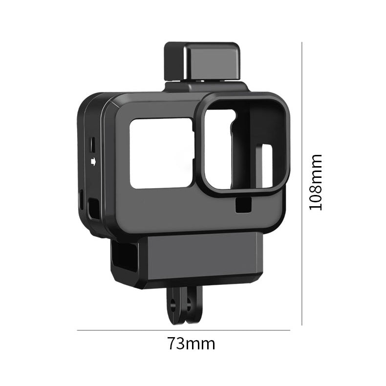 UURIG G8-9 Sports Camera ABS Cage Frame Case Accessory for GoPro Hero 8