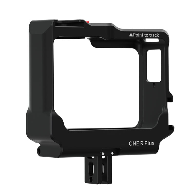 Uniqkart Sports Camera Metal Cage Frame Case with Cold Shoe Port for Insta360 ONE R
