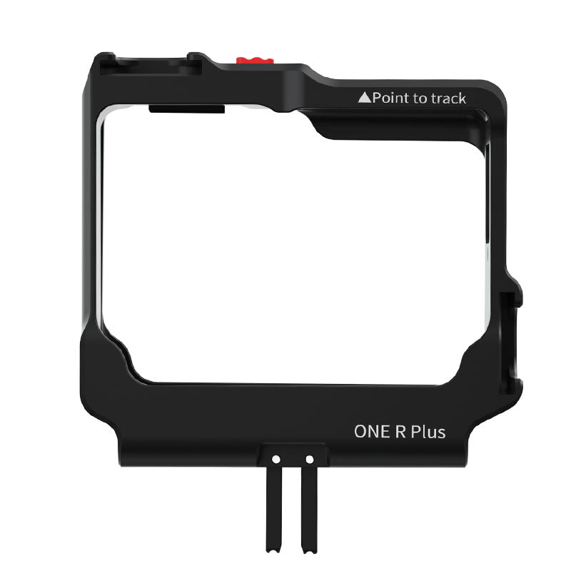 Uniqkart Sports Camera Metal Cage Frame Case with Cold Shoe Port for Insta360 ONE R