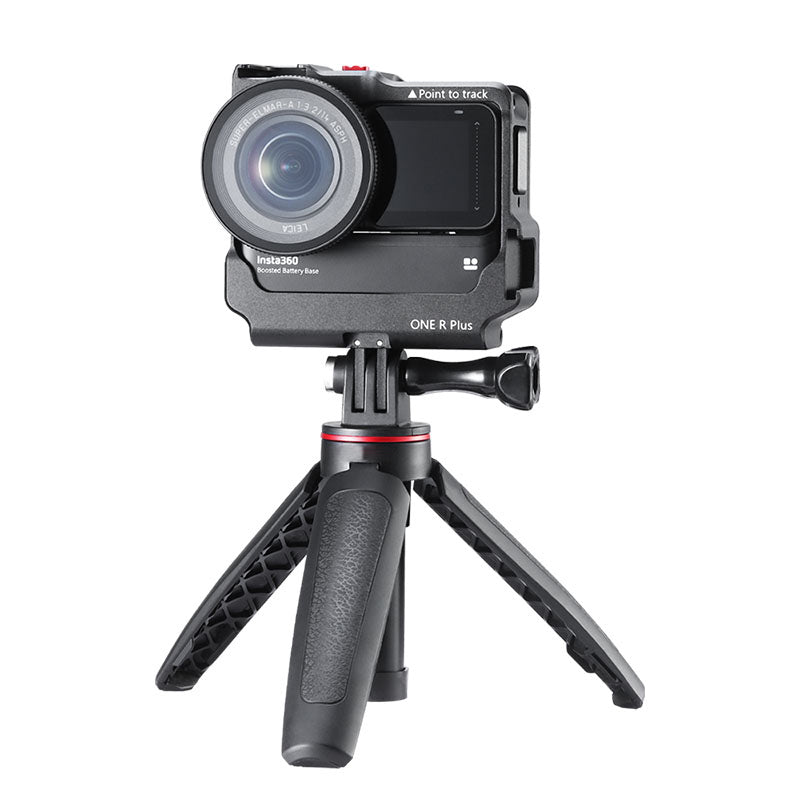Uniqkart Sports Camera Metal Cage Frame Case with Cold Shoe Port for Insta360 ONE R
