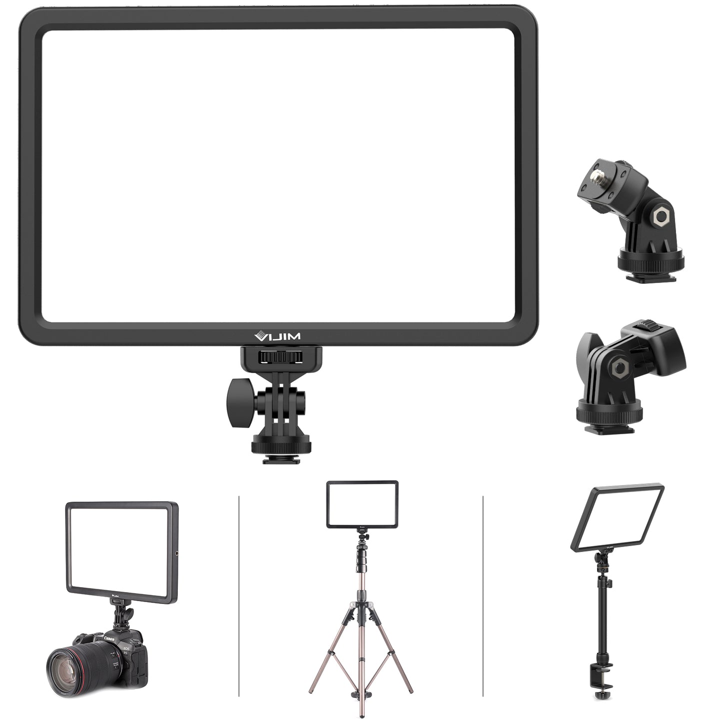Uniqkart VIJIM VL192 11 Inch LED Video Light 2500-9000K Lamp Panel Photography Lighting Live Stream Photo Studio Remote Control Fill Lamp