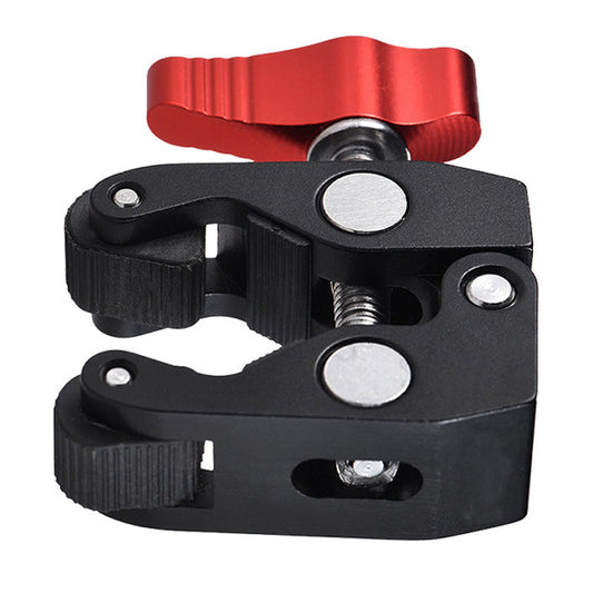 POYINCO P-093-1 Anti-slip Camera Clamp Mount Monitor 360-degree Ball Head Magic Arm with 1/4&quot; and 3/8&quot; Thread for DSLR/LED Lights - Crab Clamp