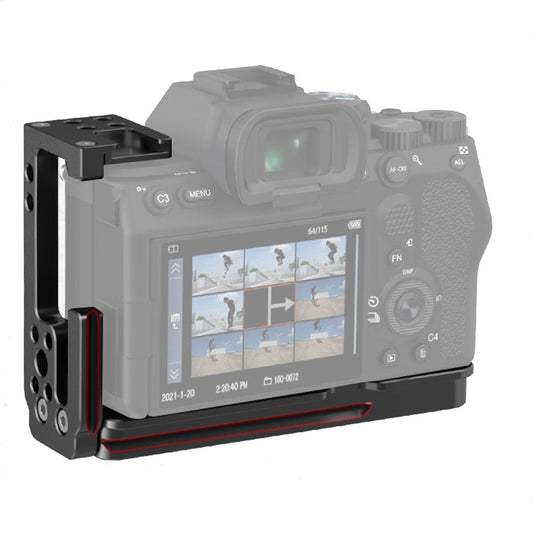 Uniqkart JN-037 L-shape Bracket for Sony A7M4 Quick Release Plate Tripod Head Vertical Horizontal Switching Camera Accessories