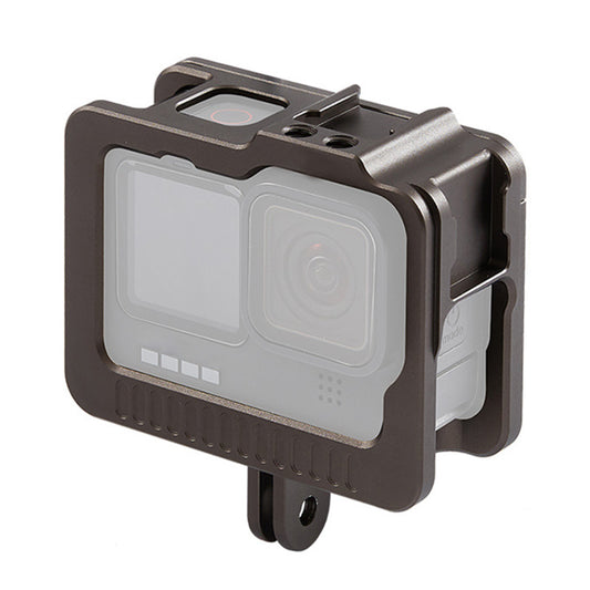 Uniqkart JN-003 for GoPro Hero 9/10 Action Camera Cage Aluminum Alloy Protective Frame Case
