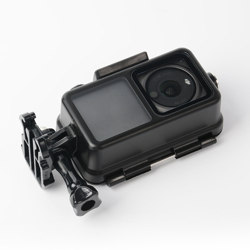 EWB9125 60 Meters Diving Case Camera Waterproof Frame Shell for DJI Action 2 - Black