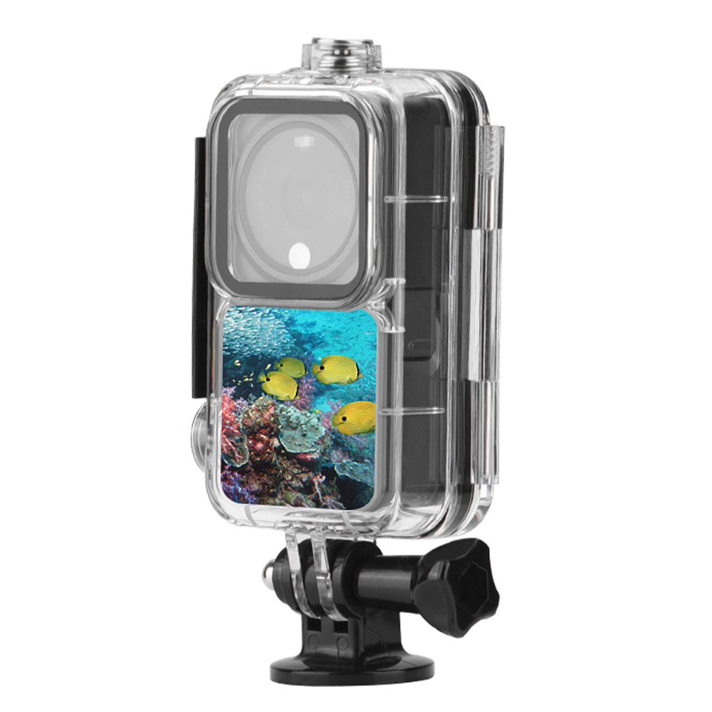 EWB9103 60 Meters Diving Case Waterproof Protective Frame Shell for DJI Action 2 Panoramic Camera - Transparent