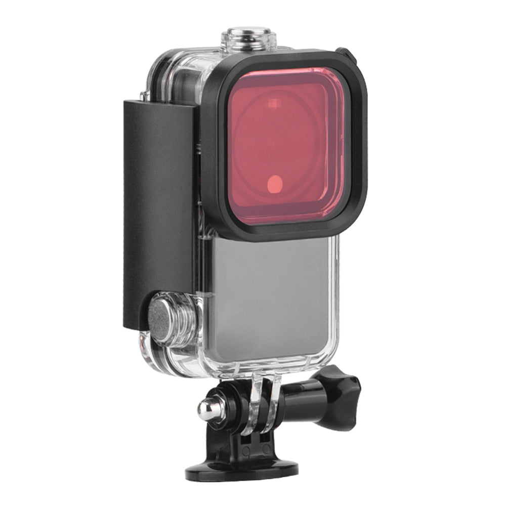 EWB9104 Camera Lens Filter for DJI Action 2 Waterproof Diving Case Accessories - Red