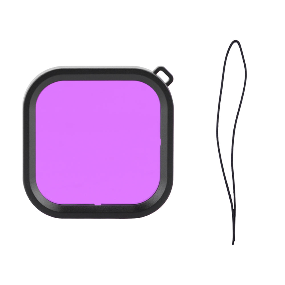EWB9104 Camera Lens Filter for DJI Action 2 Waterproof Diving Case Accessories - Purple