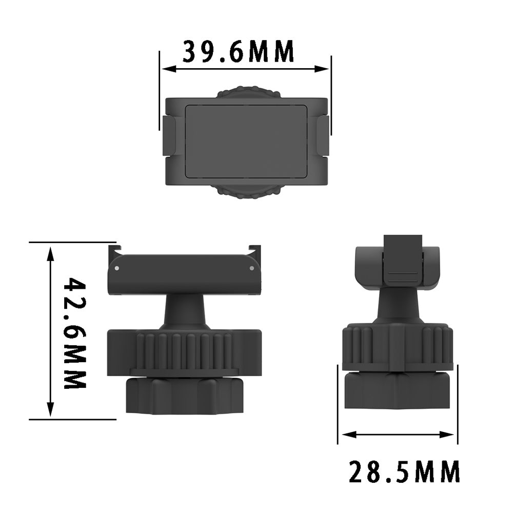 EWB9070 For DJI Action 2 Magnetic Ball Head 360-degree Rotating Adapter with 1/4 Interface Camera Part