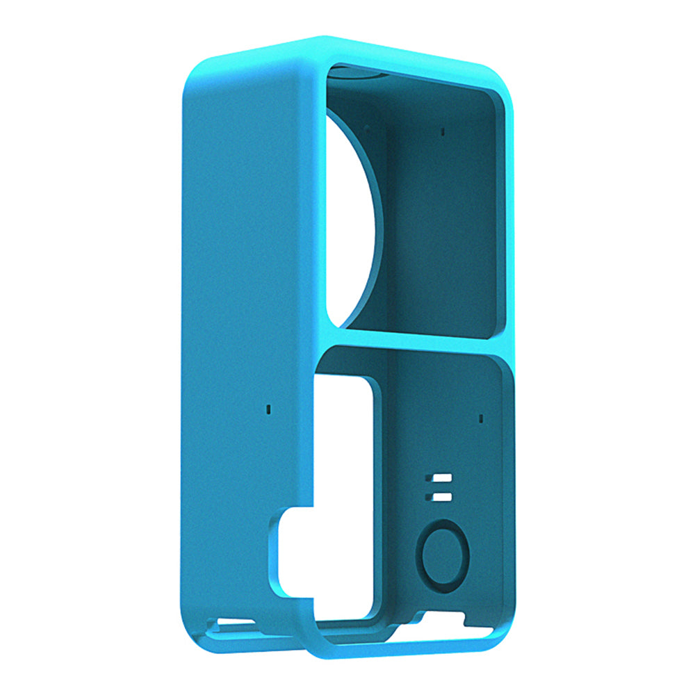 EWB9057 Silicone Camera Sleeve Cam Body Cap Cover Camera Accessories  for DJI Action 2 - Blue
