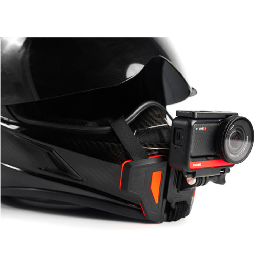 Uniqkart for Insta360 ONE X2/ONE X/GO 2/ONE R Full Helmet Strap Action Camera Front Chin Mount
