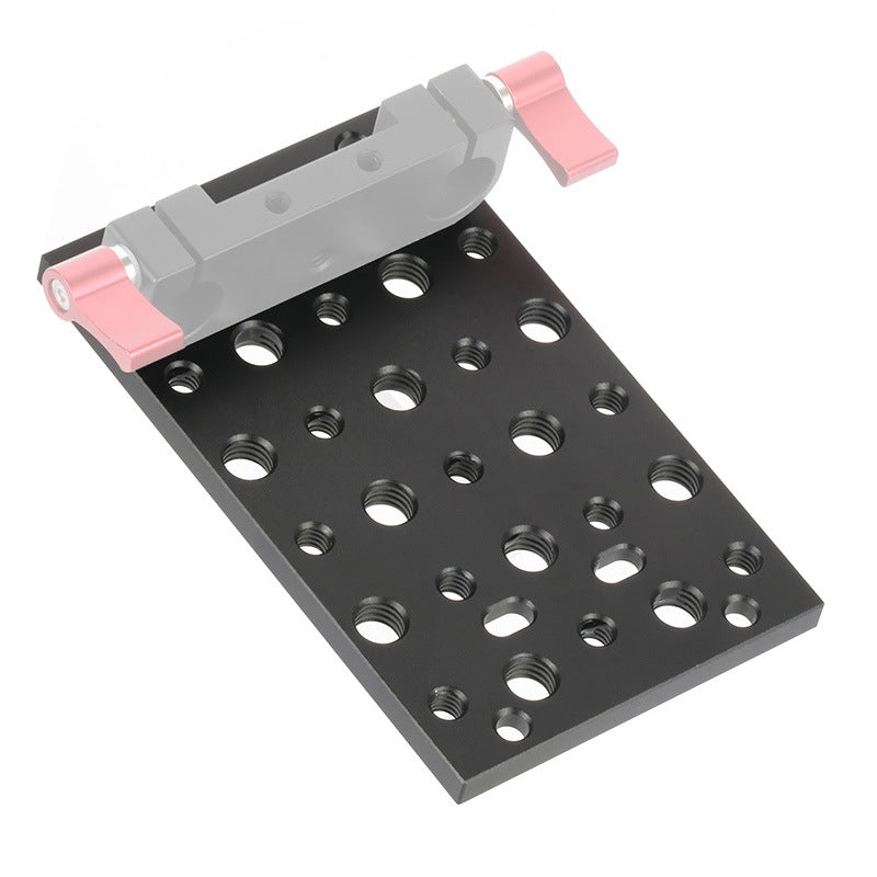KF33125 SLR Camera Photography Expansion Cheese Plate Mount Board Aluminum Alloy 1/4 3/8 Hole Switching Plate