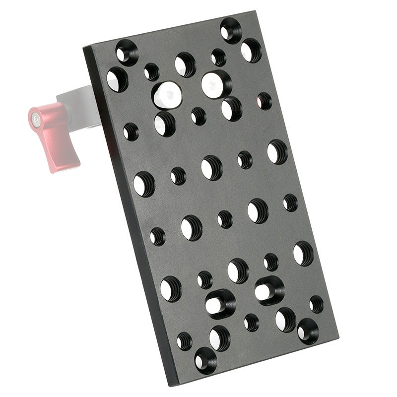 KF33125 SLR Camera Photography Expansion Cheese Plate Mount Board Aluminum Alloy 1/4 3/8 Hole Switching Plate