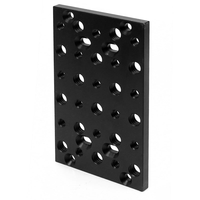 KF33125 SLR Camera Photography Expansion Cheese Plate Mount Board Aluminum Alloy 1/4 3/8 Hole Switching Plate