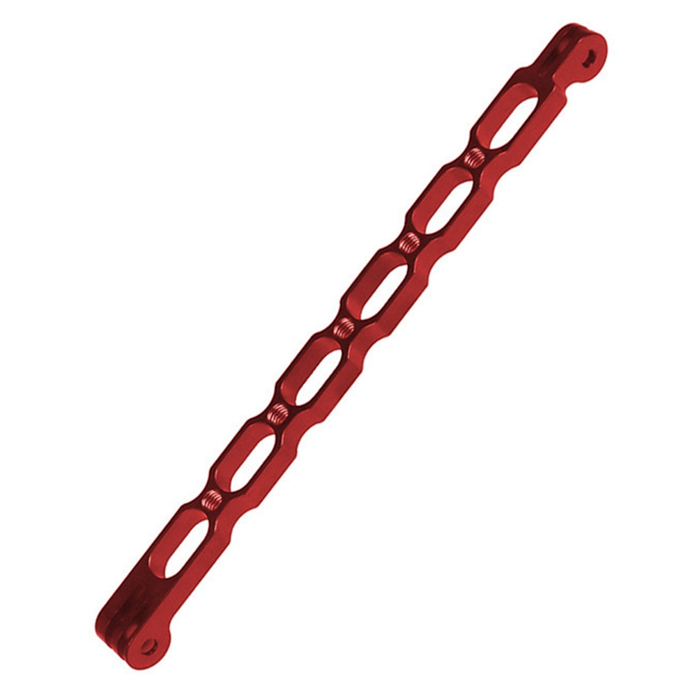 KF43175 For GoPro 10/9 / Insta360 One X Hollow Out Aluminum Alloy Extension Arm for Cycling Helmet, Length 220mm - Red
