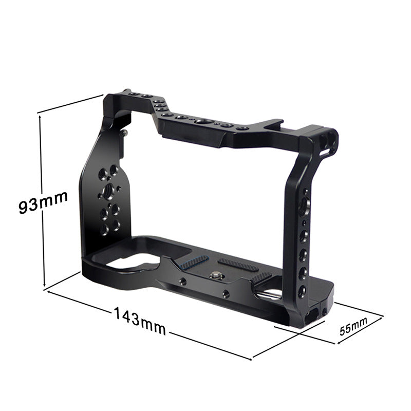 FEICHAO KF44910 for Sony A7C Aluminum Alloy Cage Protective Frame Case SLR Camera Photography Accessory