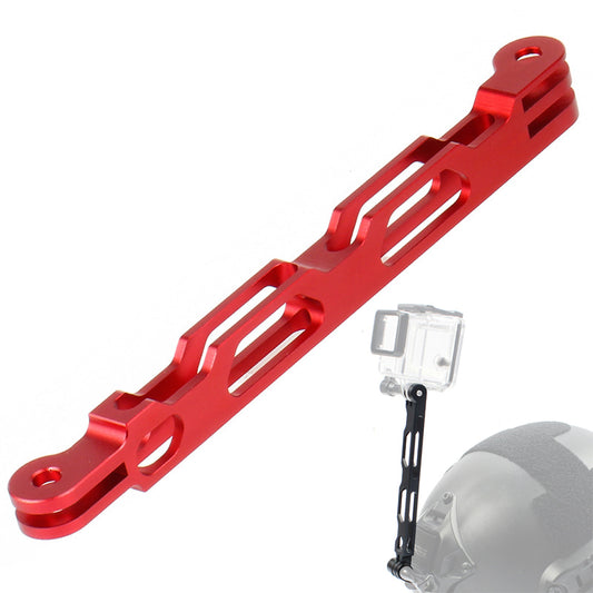 Q25577 for Gopro Hero 9/8/7/6 Aluminium Alloy Extension Arm Helmet Mount Lengthened Rod - Red