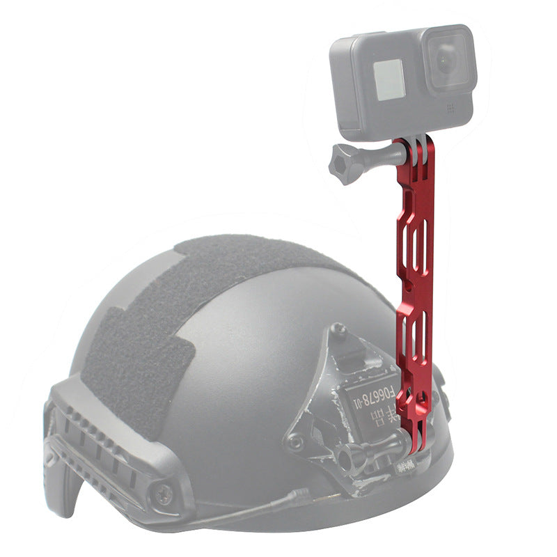 Q25577 for Gopro Hero 9/8/7/6 Aluminium Alloy Extension Arm Helmet Mount Lengthened Rod - Red