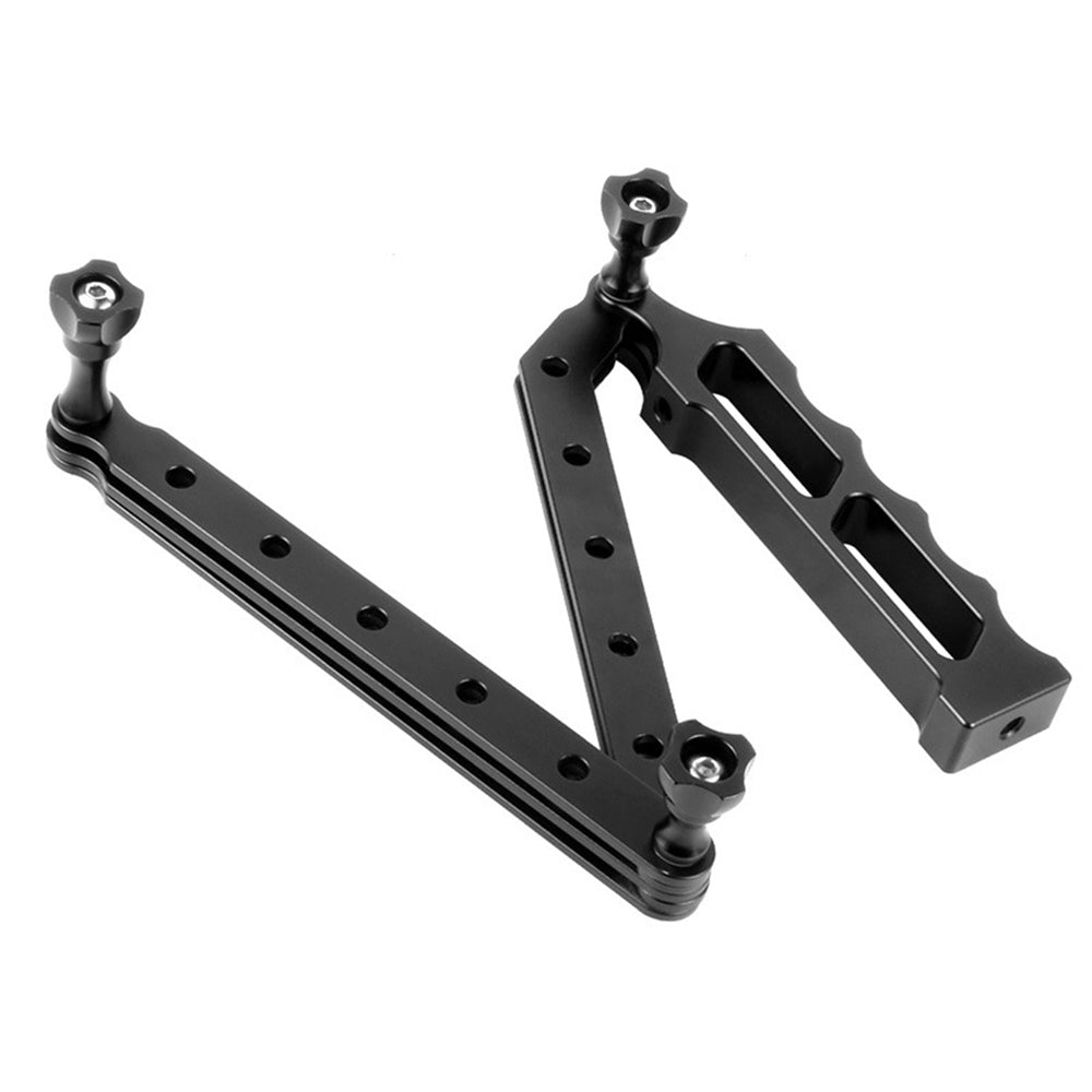 F28068 For GoPro Xiaoyi Yi 3-Section Folding Arm Diving Aluminum Alloy Camera Tripod Stand