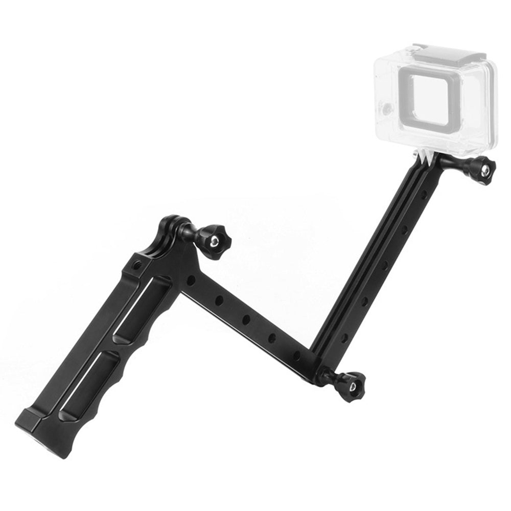 F28068 For GoPro Xiaoyi Yi 3-Section Folding Arm Diving Aluminum Alloy Camera Tripod Stand
