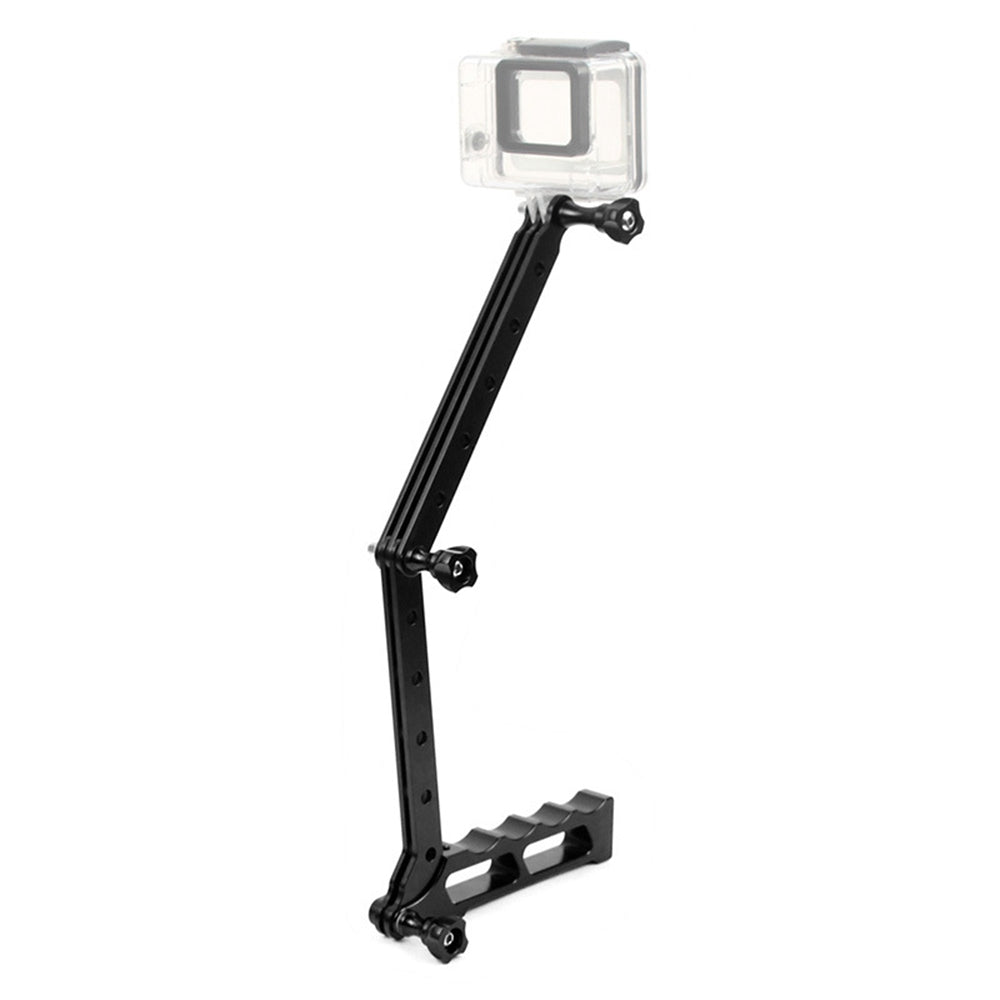 F28068 For GoPro Xiaoyi Yi 3-Section Folding Arm Diving Aluminum Alloy Camera Tripod Stand