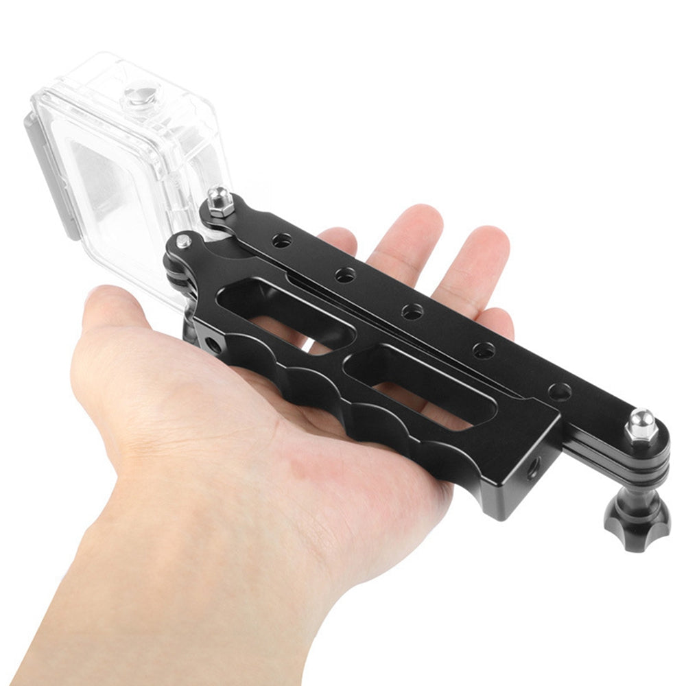 F28068 For GoPro Xiaoyi Yi 3-Section Folding Arm Diving Aluminum Alloy Camera Tripod Stand