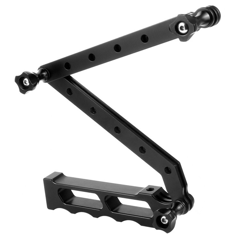 F28068 For GoPro Xiaoyi Yi 3-Section Folding Arm Diving Aluminum Alloy Camera Tripod Stand