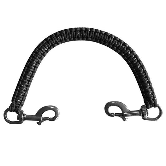 F35427-30 Diving Photography Rope Double Handle Support Belt for Camera Housing Underwater Light Stand - Black