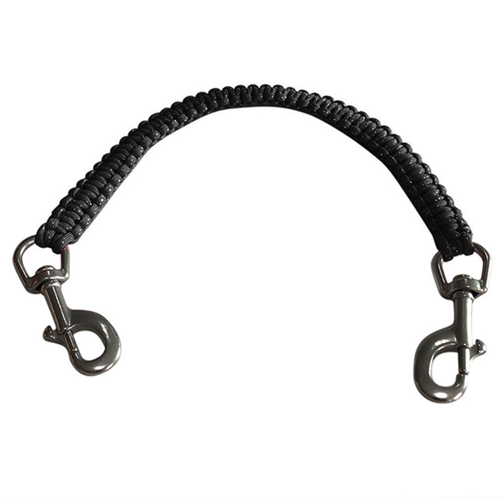 F35427-30 Diving Photography Rope Double Handle Support Belt for Camera Housing Underwater Light Stand - Black