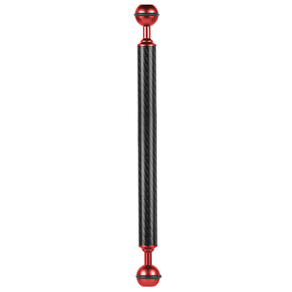 KF33 11-inch 20mm Ultralight Carbon Fiber Underwater Buoyancy Arm for Camera Diving Tray Video Light - Red